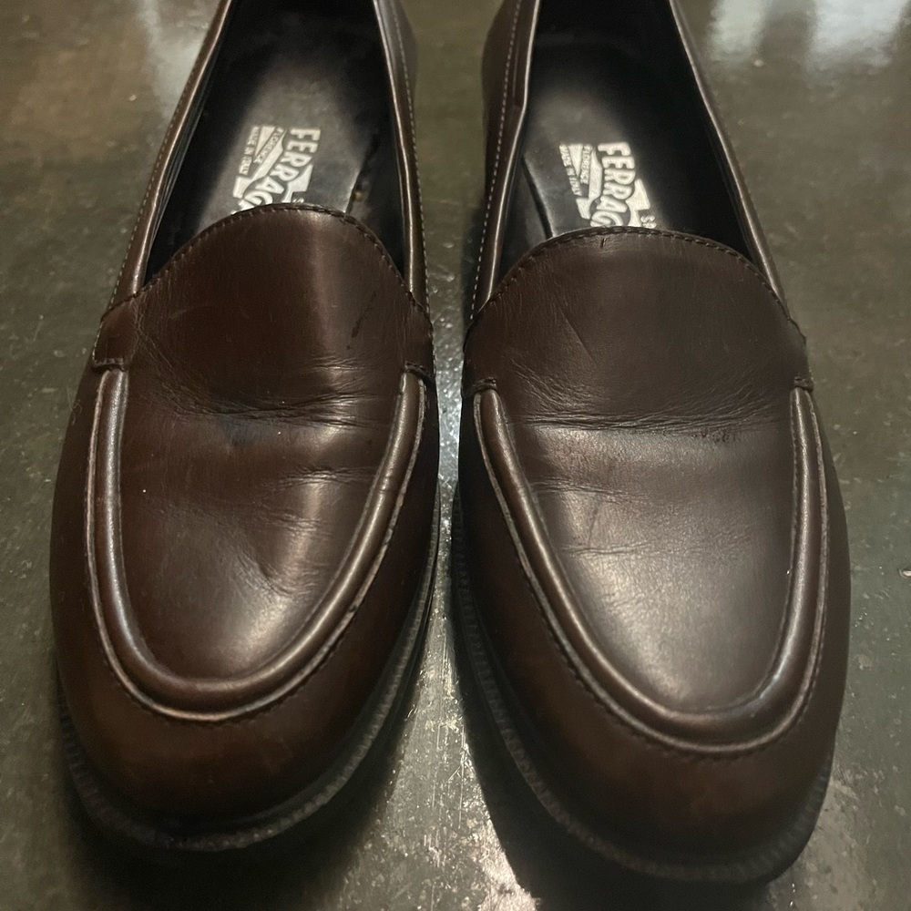 Salvatore Ferragamo Women’s Brown Loafers